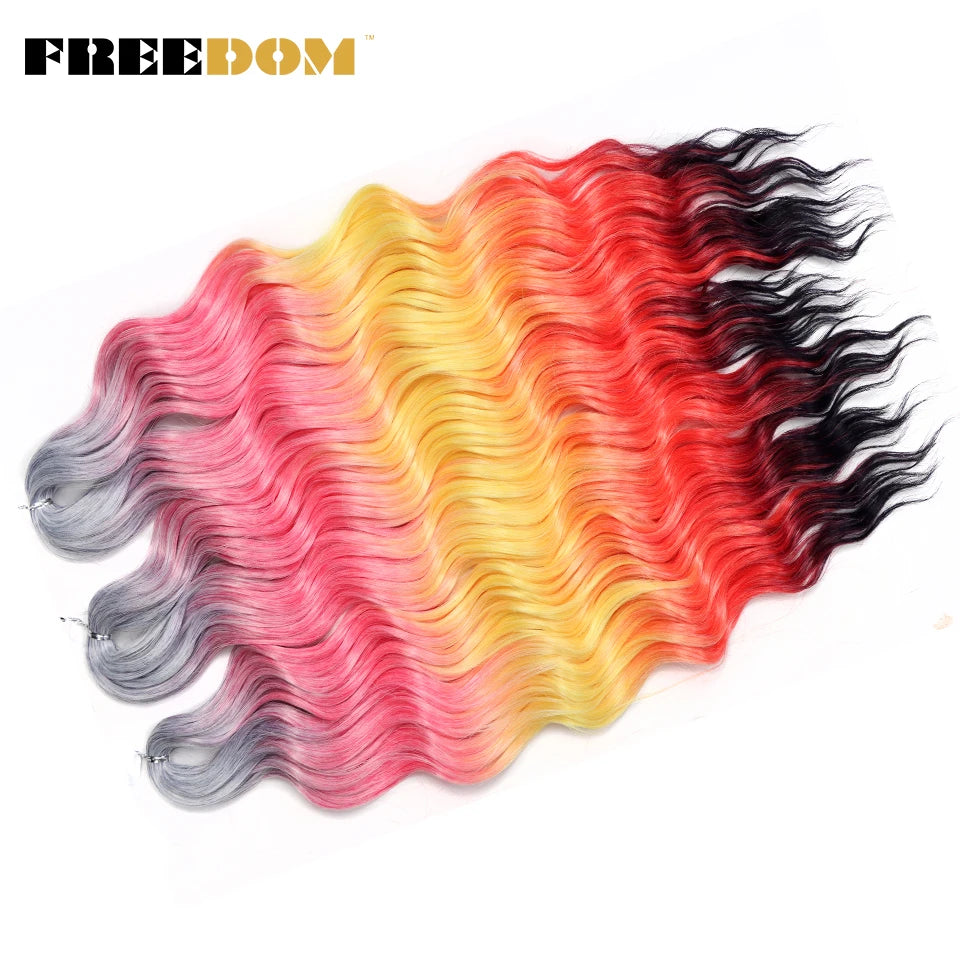 Deep Water Wave Synthetic 24inch Long Crochet Hair