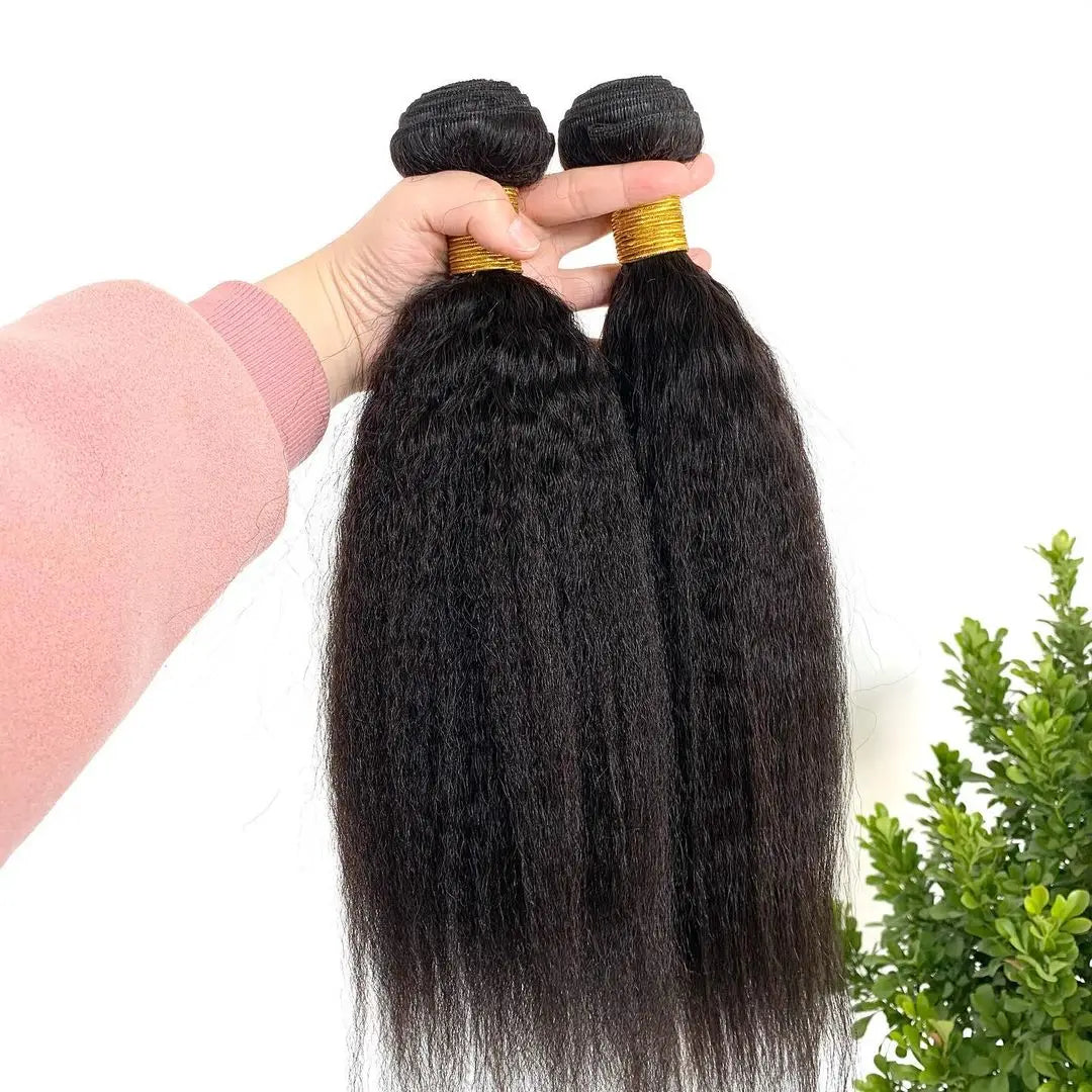 Peruvian Human Hair Kinky Straight Bundles