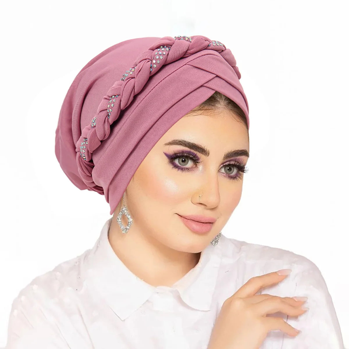 Women's Pleated Turbans in Various Colors