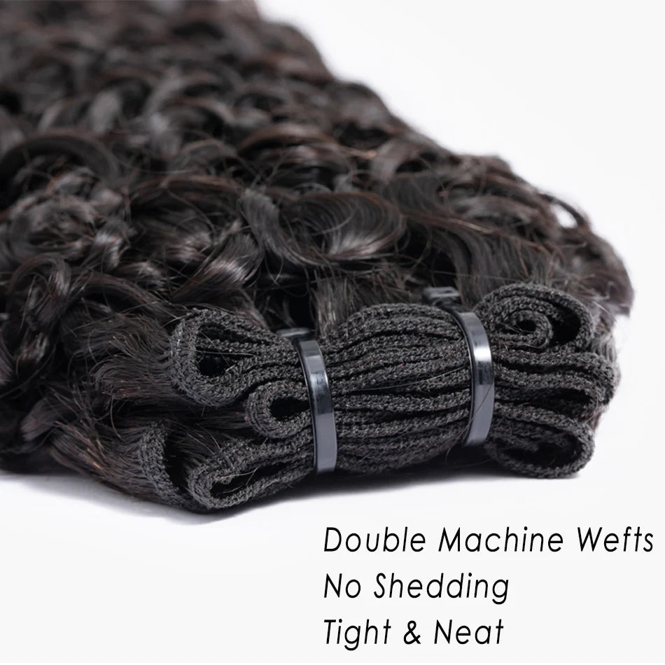 Deep Curly Brazilian Unprocessed Human Hair Weave Bundles