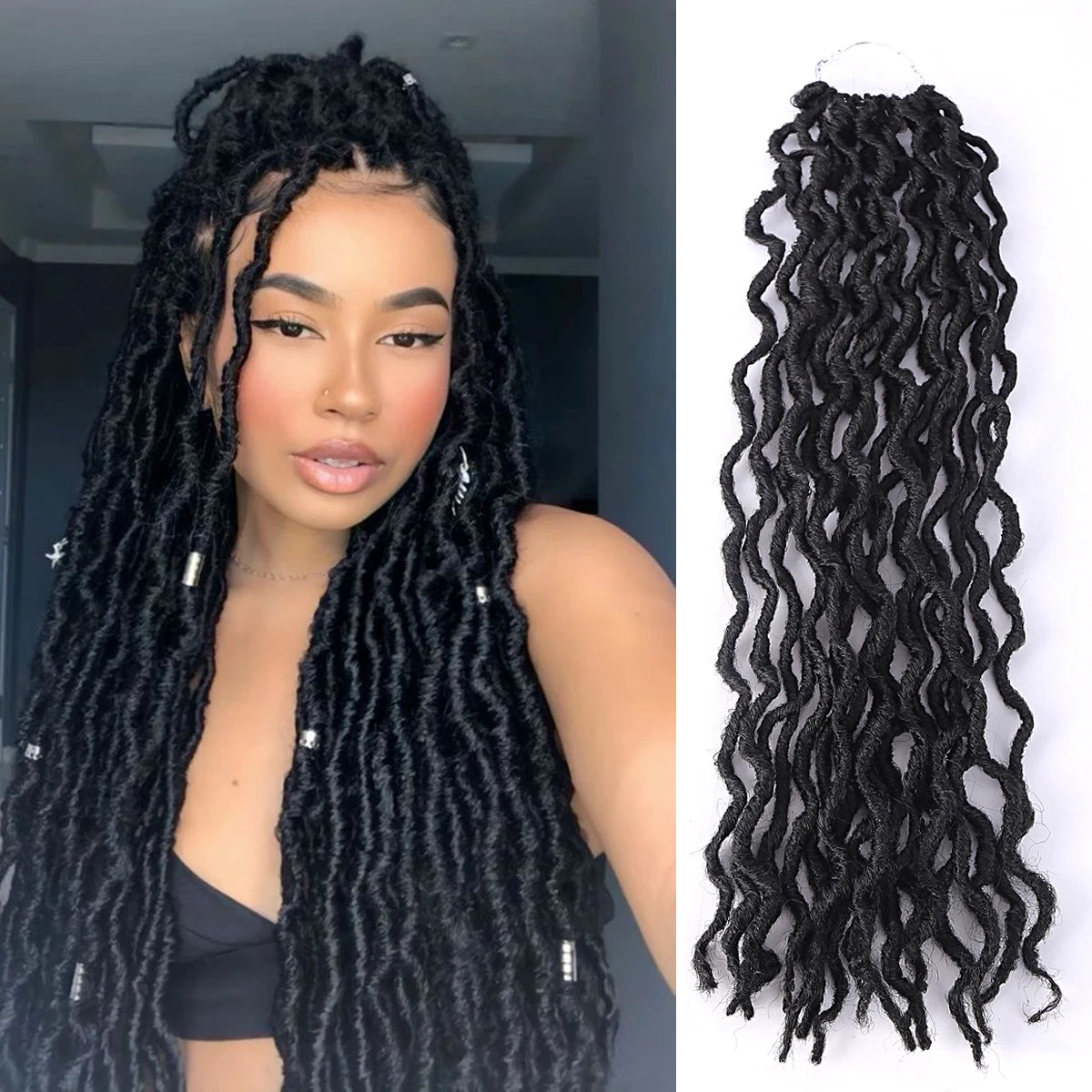 Goddess Faux Locs Synthetic Crochet Hair