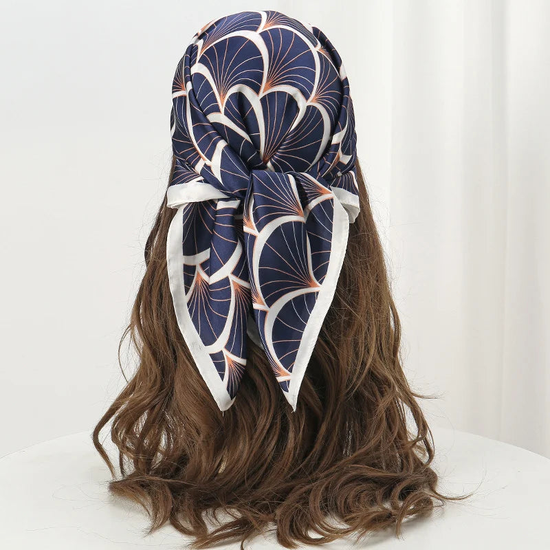 Luxury Print Satin Silk Square Scarfs