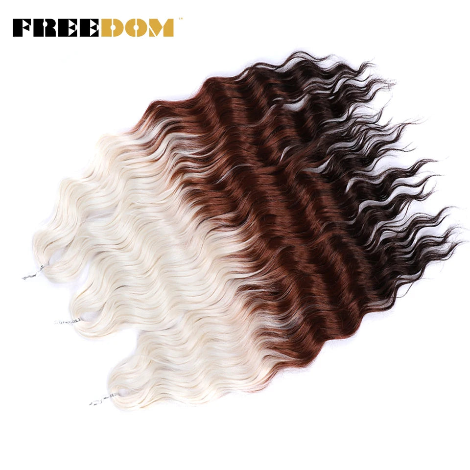 Deep Water Wave Synthetic 24inch Long Crochet Hair