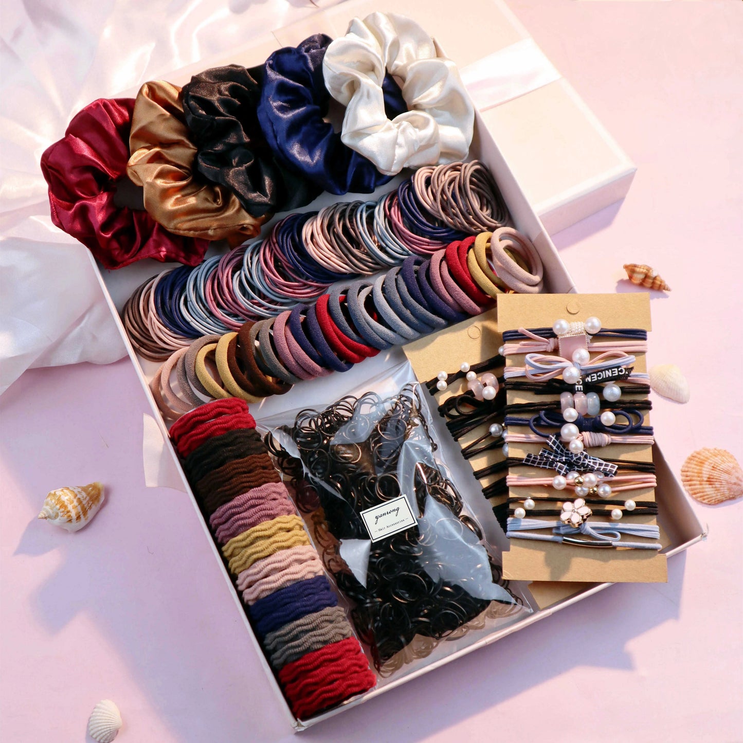 1085PCS Dark Hair Accessories for Woman Set