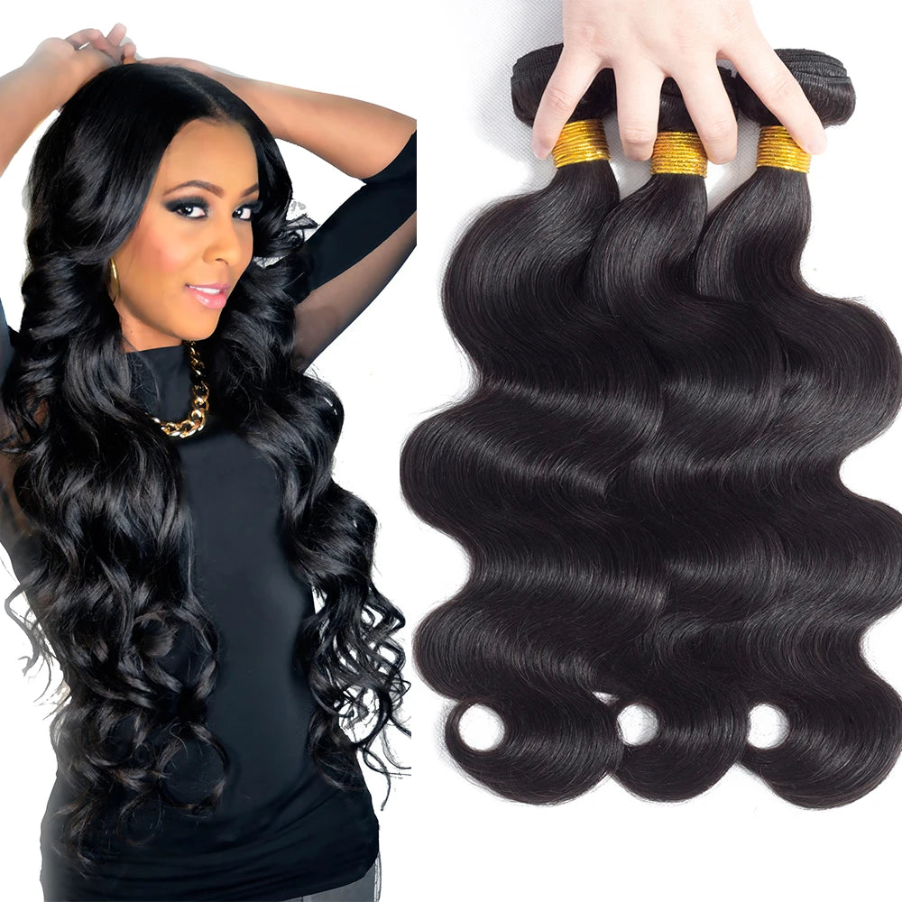 Body Wave Bundles - Human Hair (Two Colors Available)