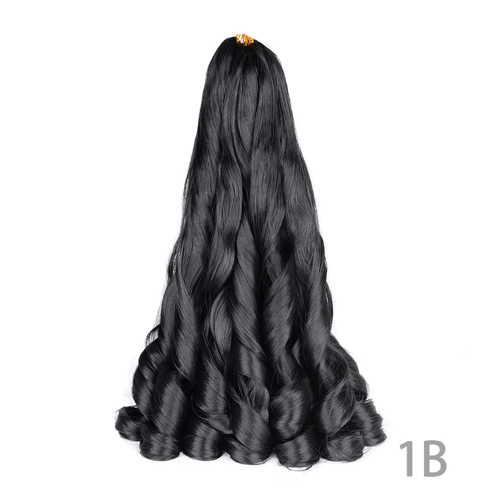 Loose French Spiral Curl Synthetic Pre-Stretched Braiding Hair