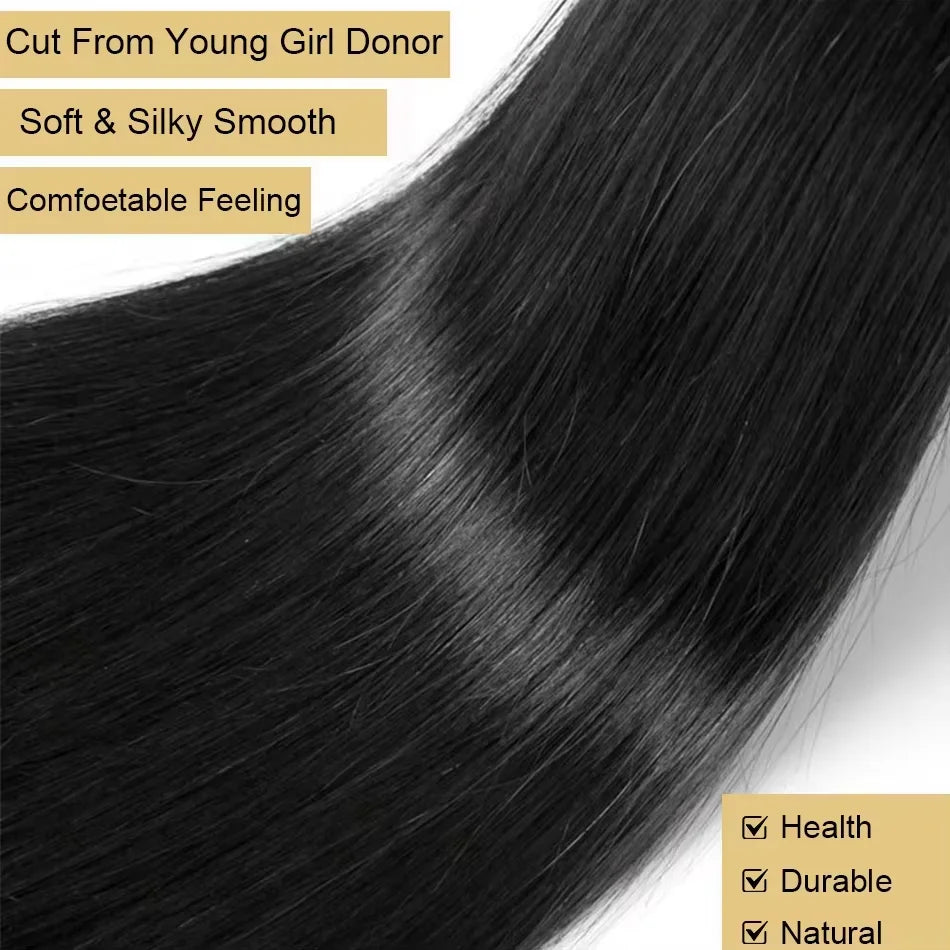 Bone Straight Raw 100% Remy Human Hair Bundles