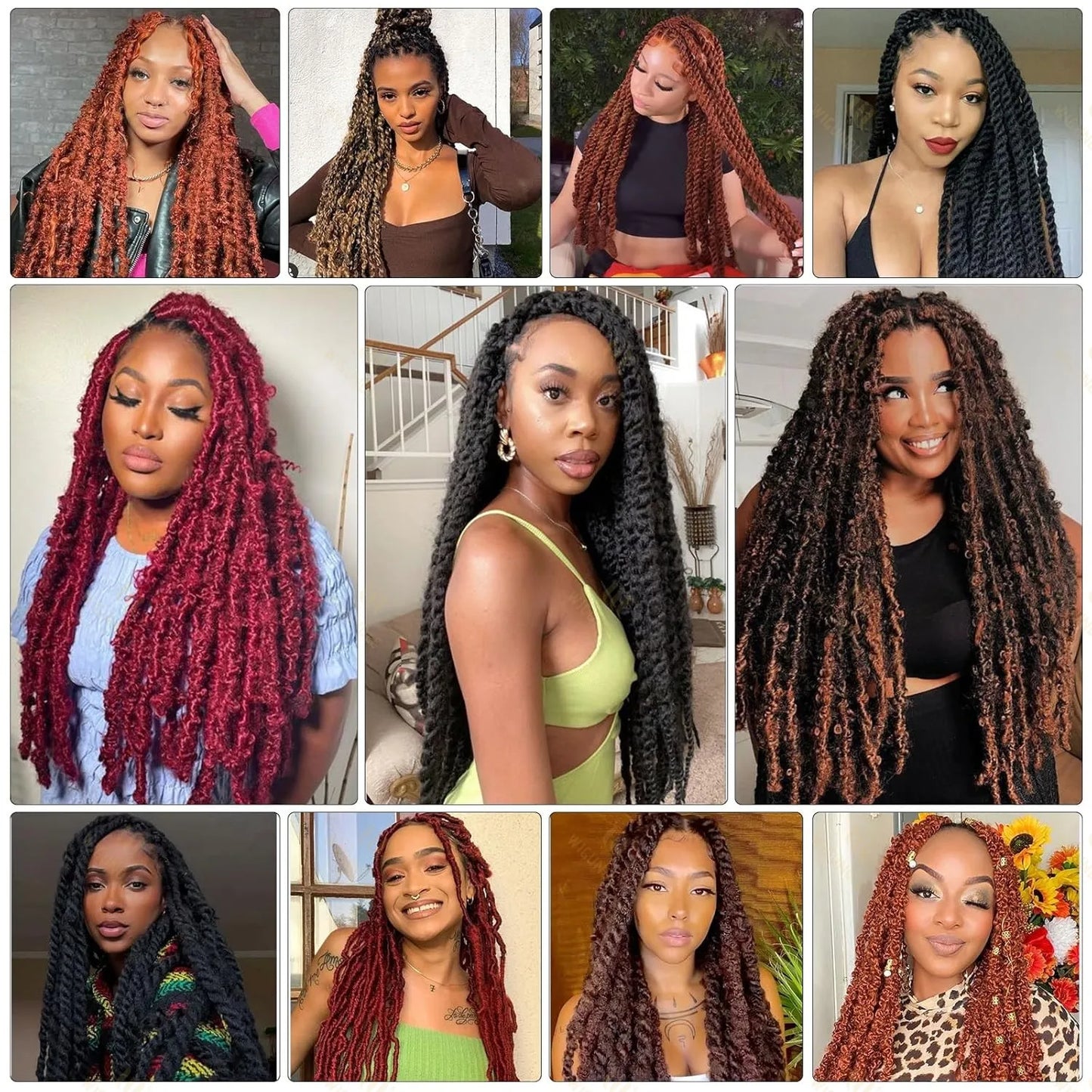 Marley Twists Synthetic Braiding/Crochet Hair - Various Colors Available