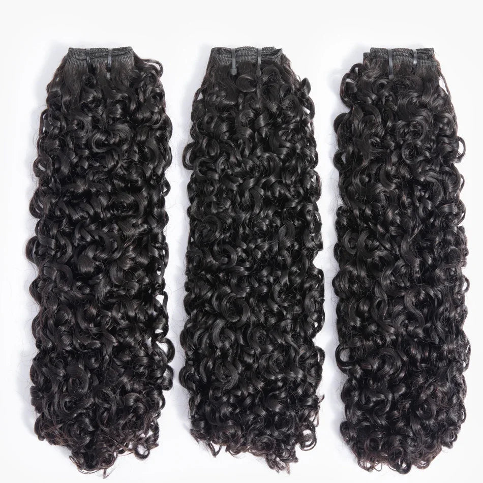 Deep Curly Brazilian Unprocessed Human Hair Weave Bundles