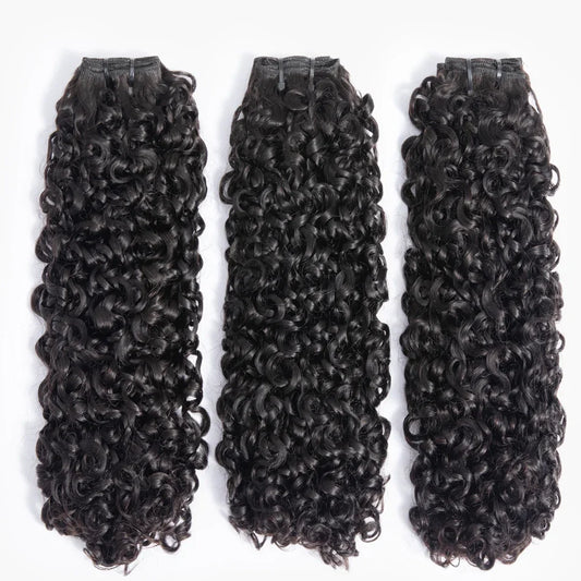 Deep Curly Brazilian Unprocessed Human Hair Weave Bundles