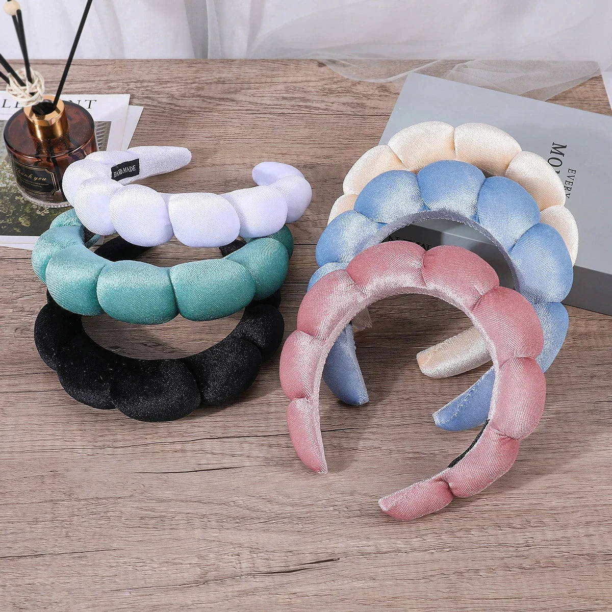 Women's TerryCloth Spa Puffy Sponge Headbands
