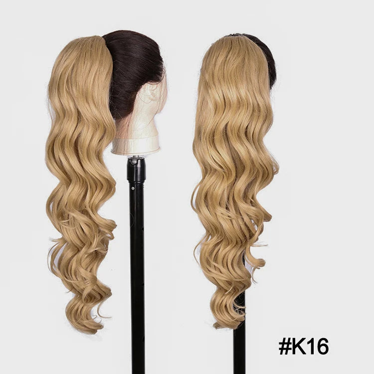 Long Synthetic Clip In Drawstring Ponytails - Various Options Available