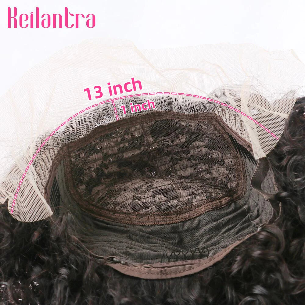 Pixie Cut Spring Curl - Lace Frontal Human Hair Wig - Various Colors Available