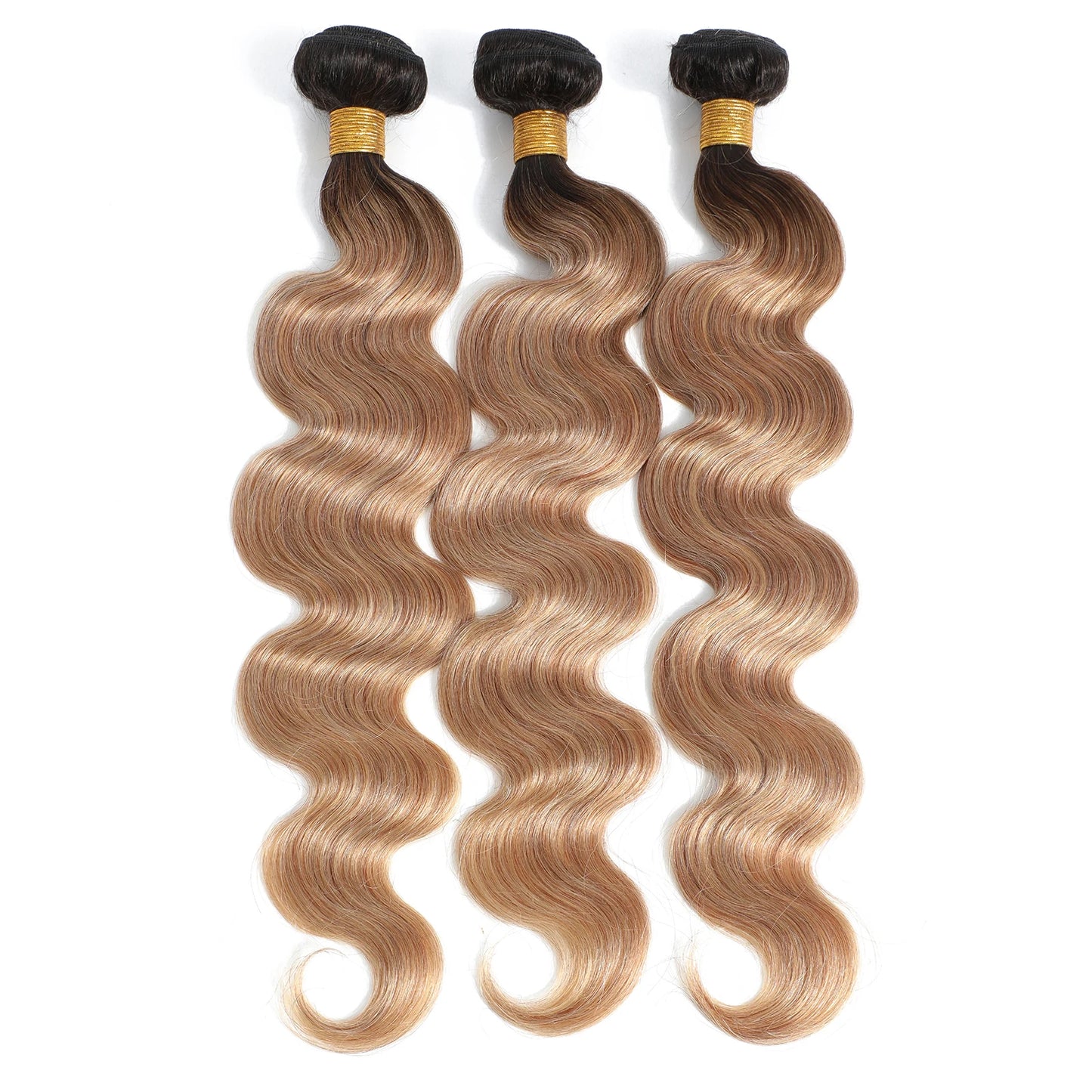 Ombre Blonde Body Wave Bundles - Brazilian Remy 100% Unprocessed Human Hair