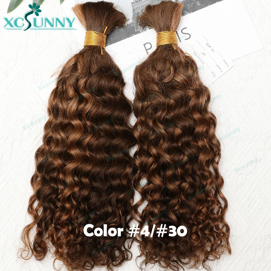 Water Wave Braiding Human Hair - Various Colors Available