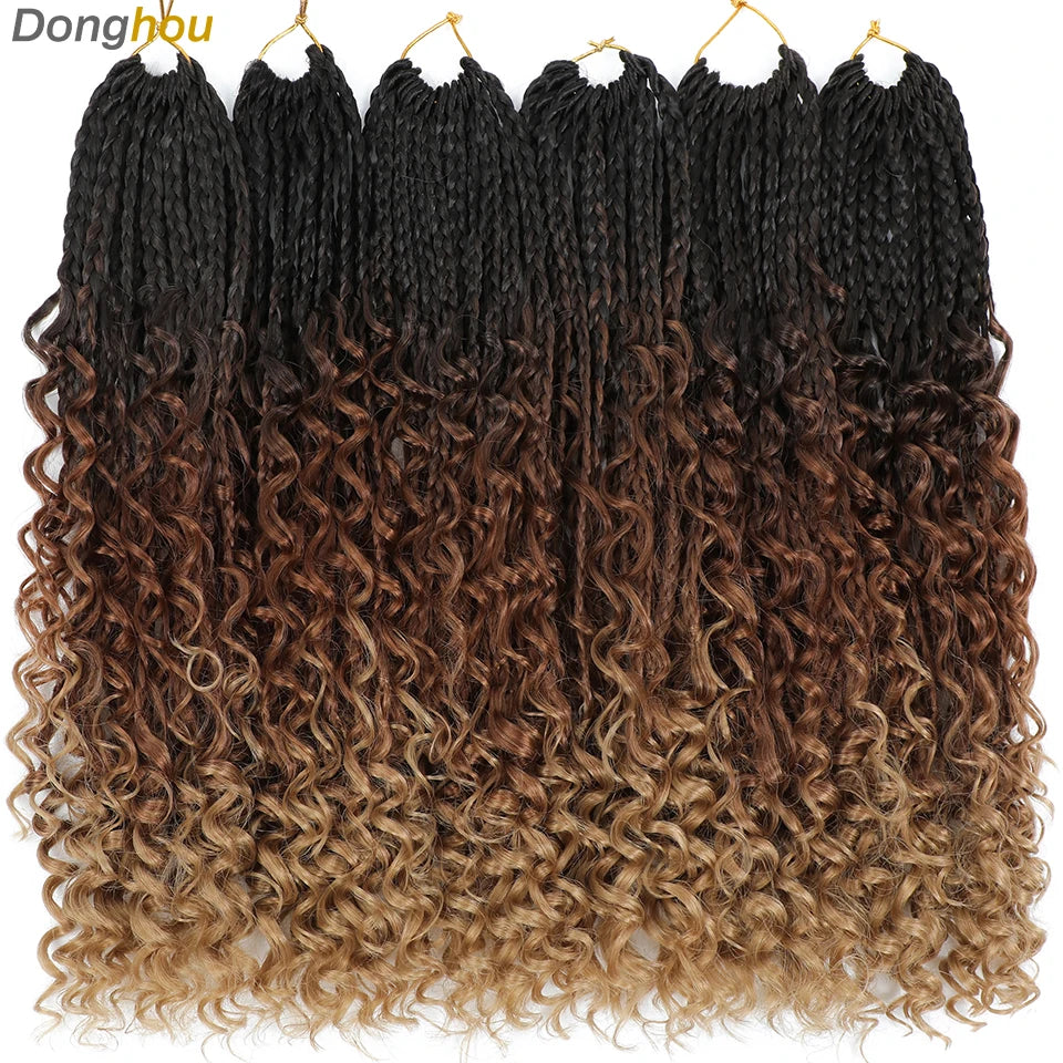 Boho Box Braids Synthetic Crochet Hair