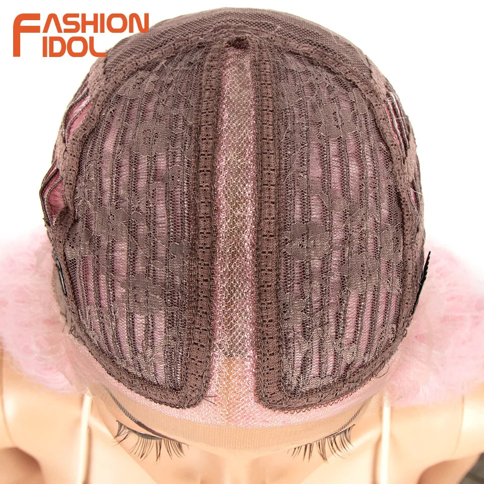Water Wave 42 Inch Lace Front Synthetic Wigs - Various Colors Available