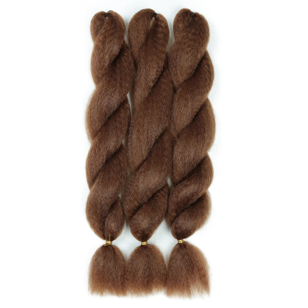 26Inch Yaki Straight Braiding Synthetic Hair - Various Colors Available