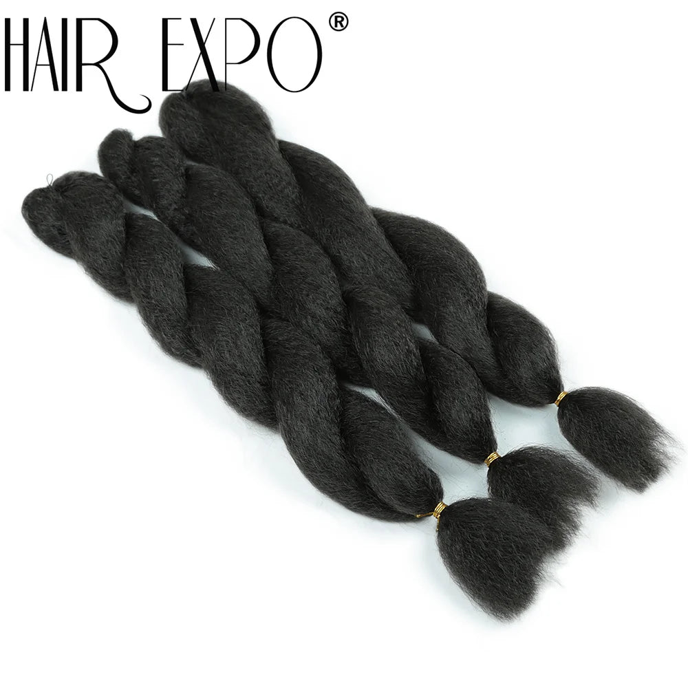 26Inch Yaki Straight Braiding Synthetic Hair - Various Colors Available