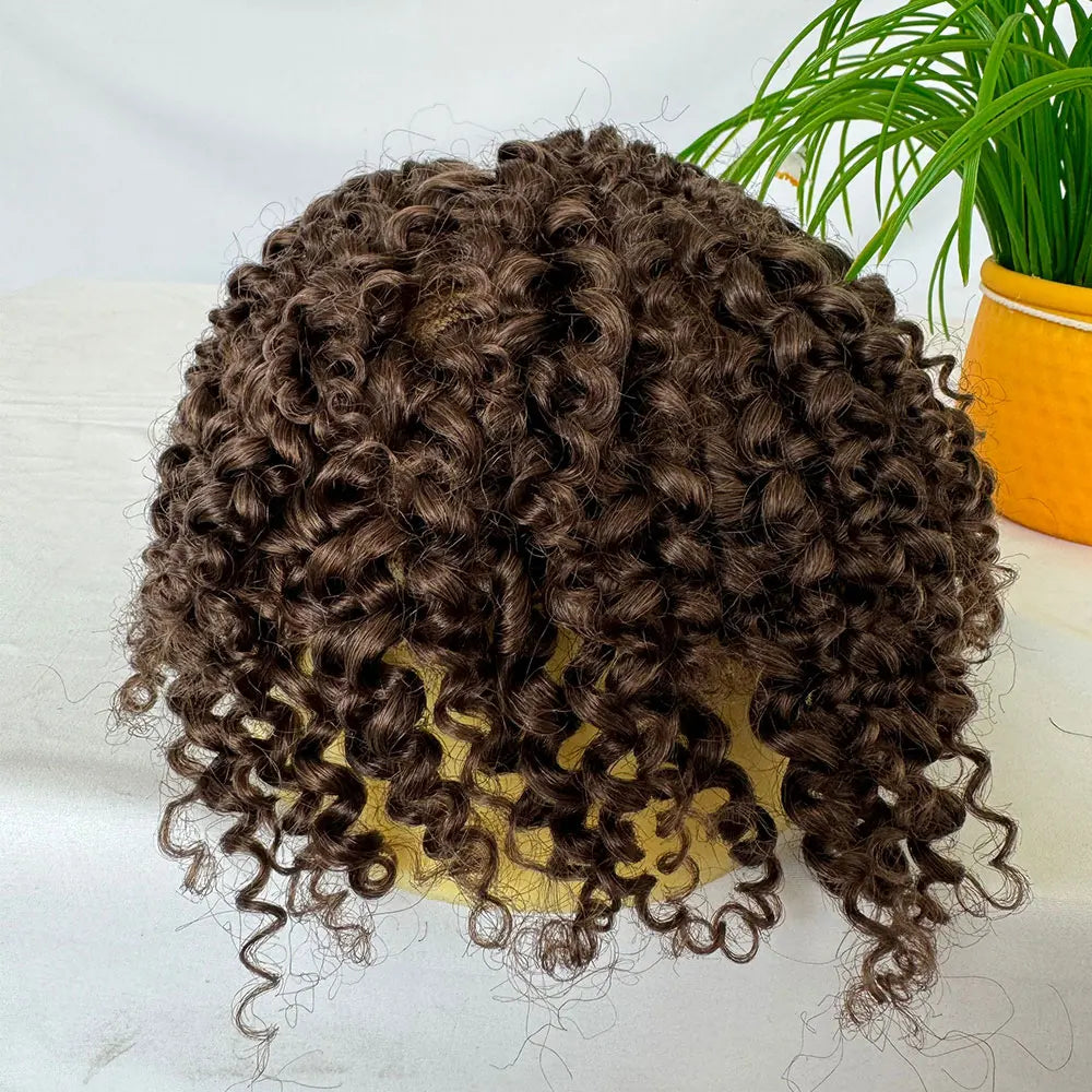 Curly Human Hair Toupee/Hairpiece Full Lace - Various Options Available