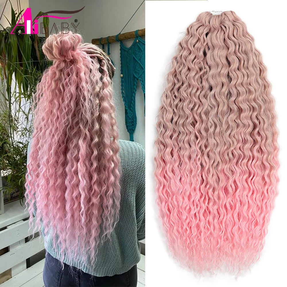 Water Wave Synthetic Crochet Hair - Various Colors Available