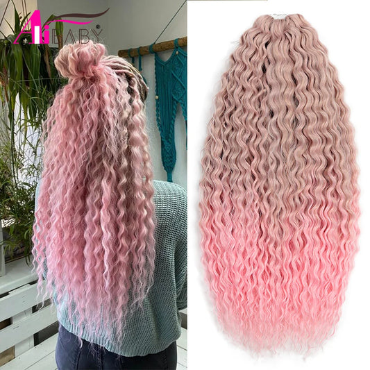 Water Wave Synthetic Crochet Hair - Various Colors Available