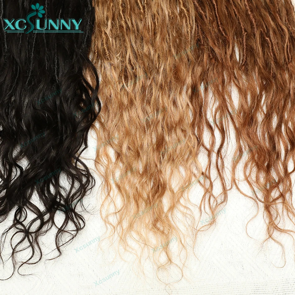 Body Wave Human Hair Pre Looped Crochet Boho Locs