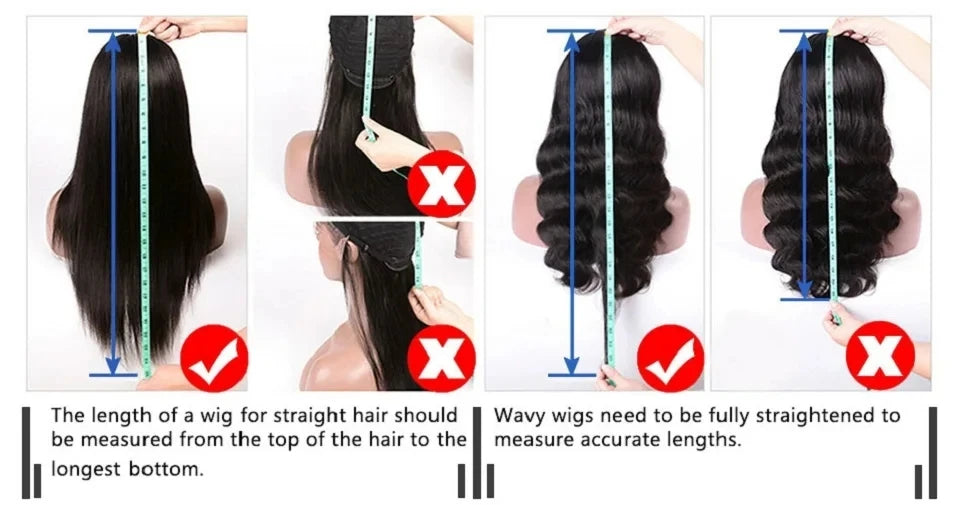 Straight U & V part Human Hair Wigs