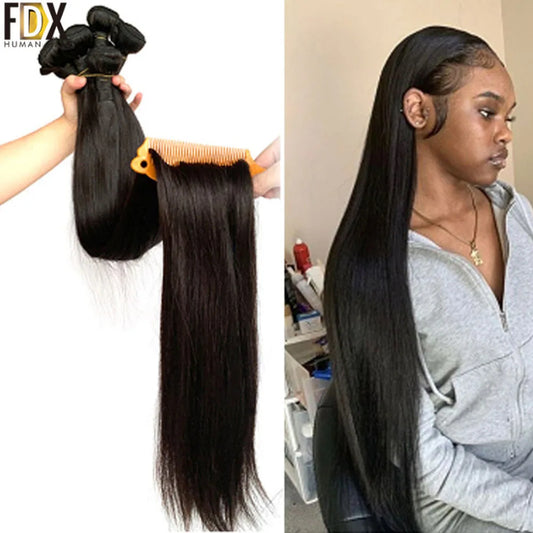 Silky Straight 100% Human Hair Bundles