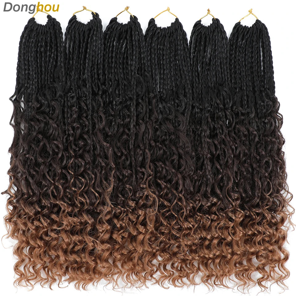 Boho Box Braids Synthetic Crochet Hair