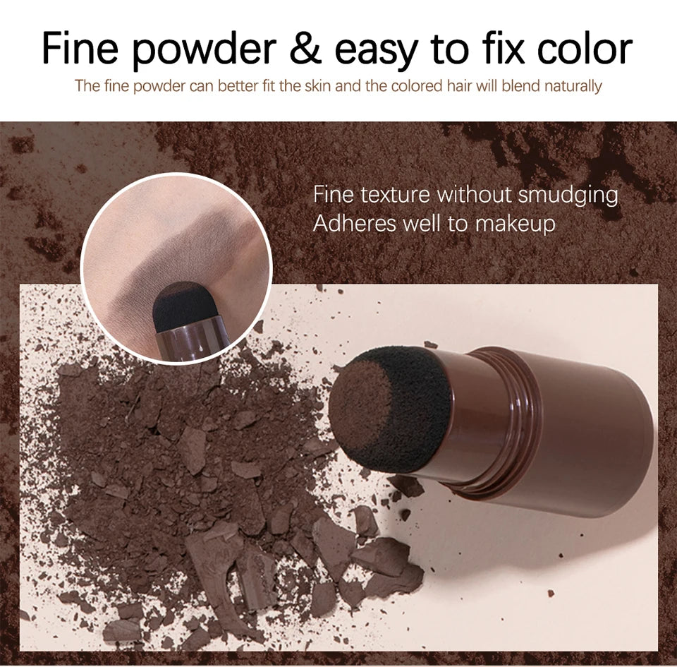 Hairline Shadow Powder Hair Waterproof Hairline Root Cover Up Natural Black Brown Eyebrow Contour Stick Repair Fill in Hair Tool