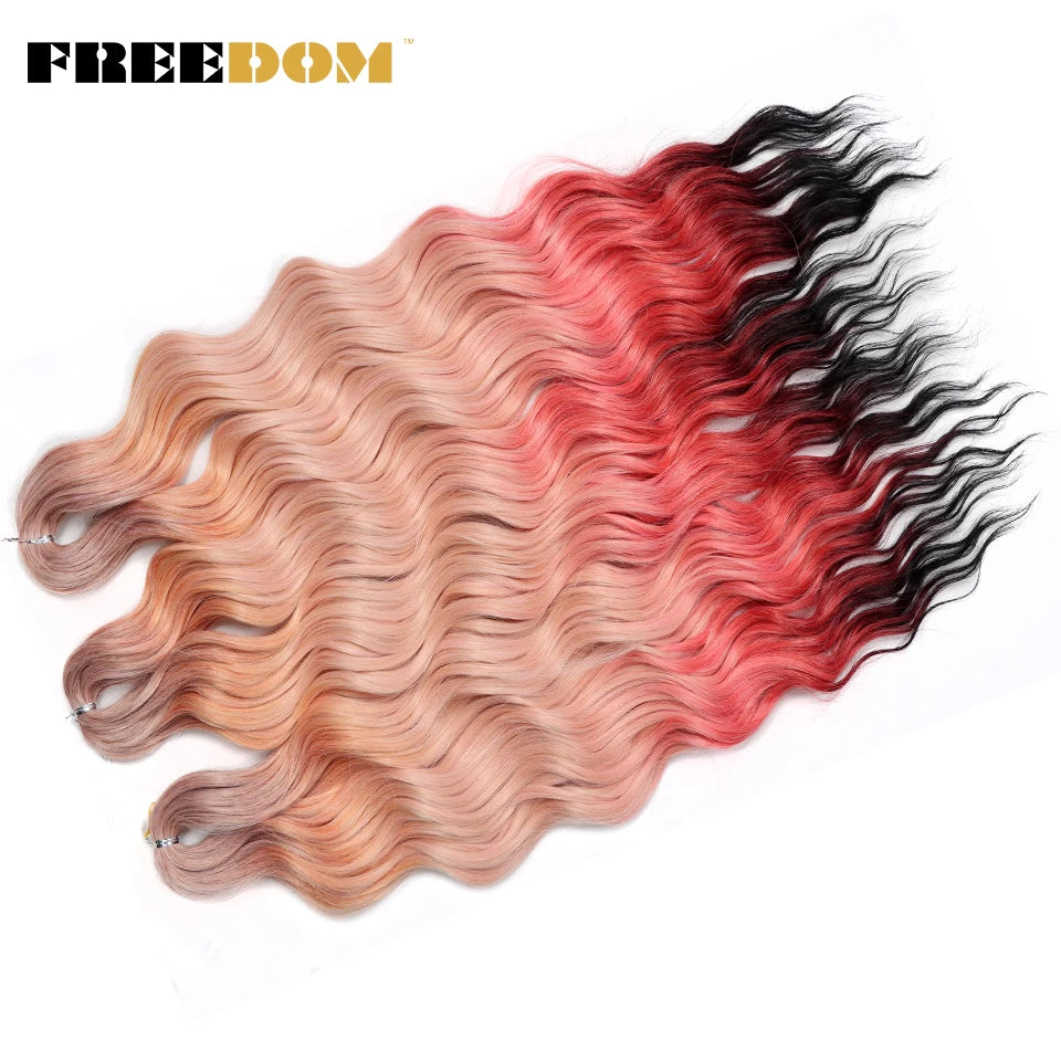 Deep Water Wave Synthetic 24inch Long Crochet Hair