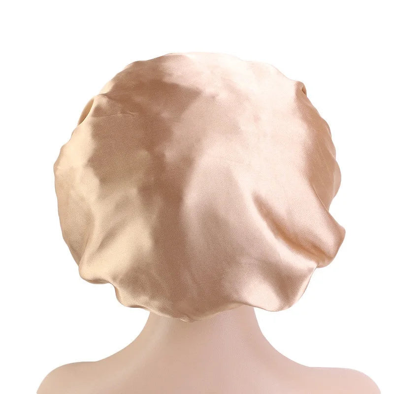 Silk Night Double Layered Bonnet