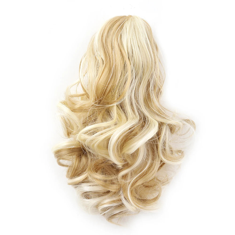 Short Synthetic Curly Claw Clip On Ponytails