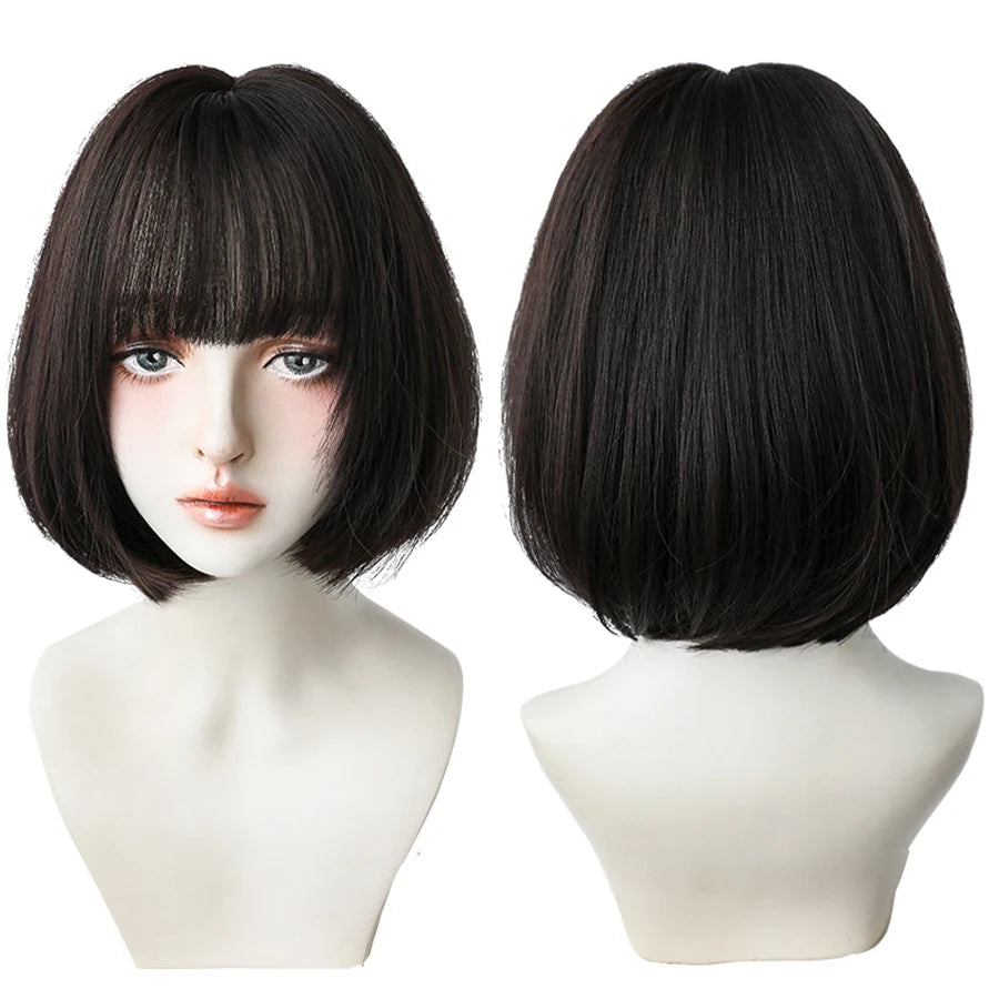 Short Bob Synthetic Wig - Various Colors Available
