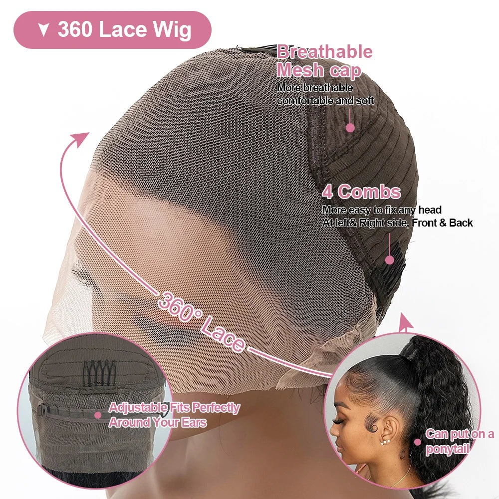 Body Wave - Transparent HD Full 360 Pre Plucked Lace Front Human Hair Wig