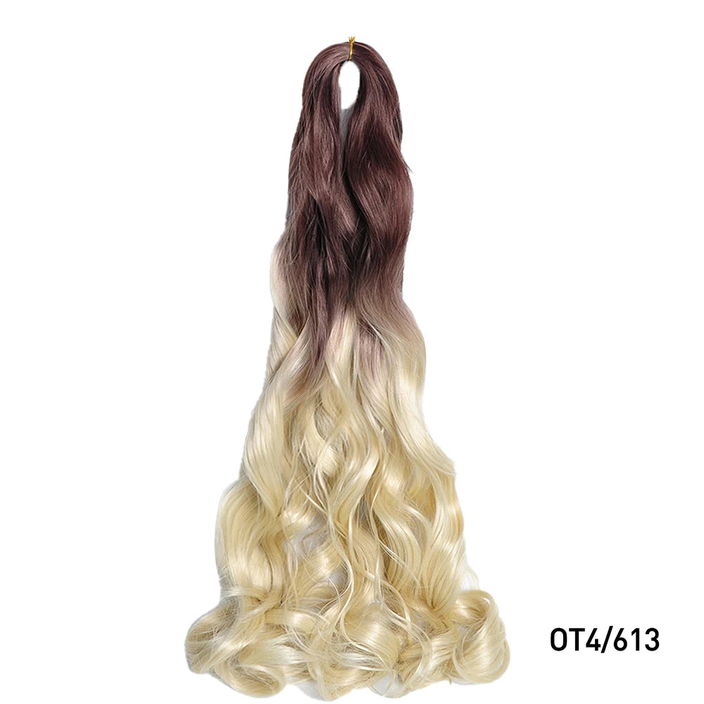Loose French Spiral Curl Synthetic Pre-Stretched Braiding Hair
