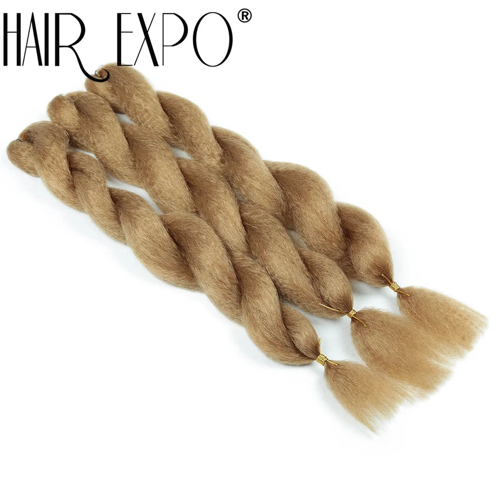 26Inch Yaki Straight Braiding Synthetic Hair - Various Colors Available