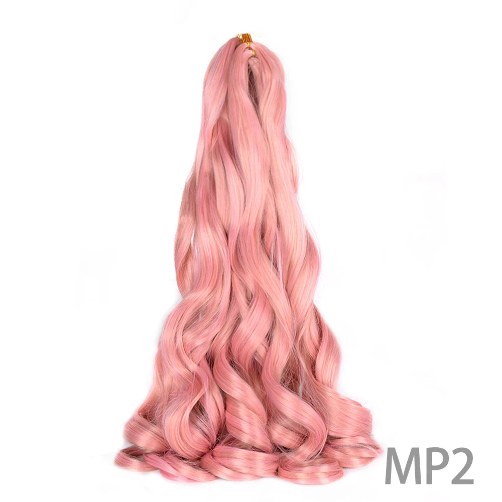 Loose French Spiral Curl Synthetic Pre-Stretched Braiding Hair