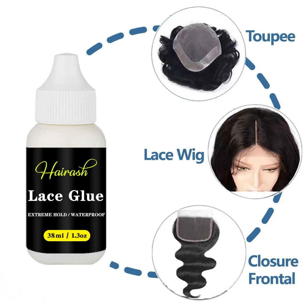 Wig Installation Kit Set includes : Melting Spray, Lace Tint Mousse, Wig Glue Waterproof  & Glue Remover