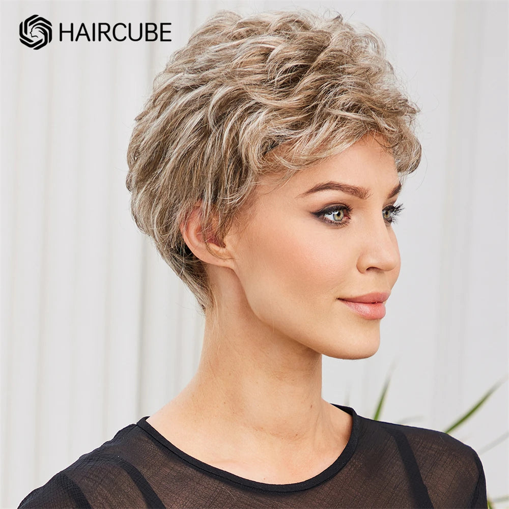 Short Pixie Cut Wigs - Kanekalon Synthetic Hair