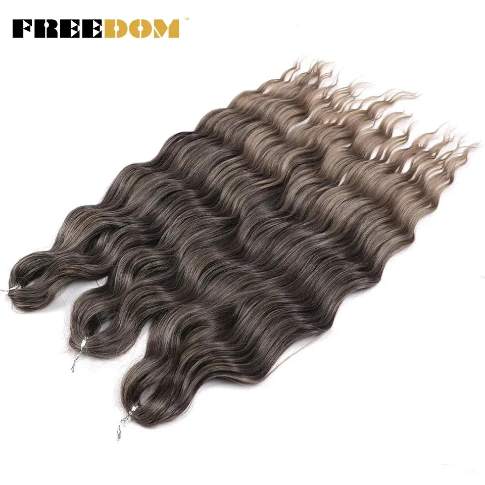 Deep Water Wave Synthetic 24inch Long Crochet Hair