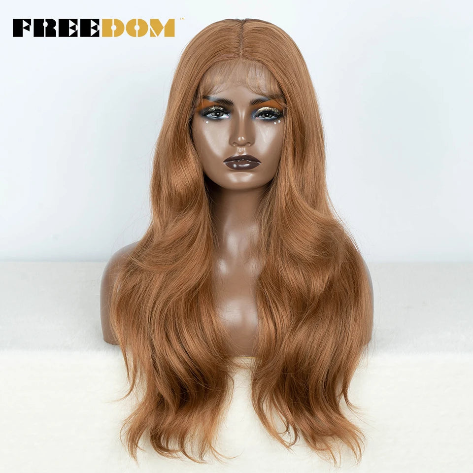 Synthetic Straight Lace Front Wigs With Baby Hair - Various Colors Available
