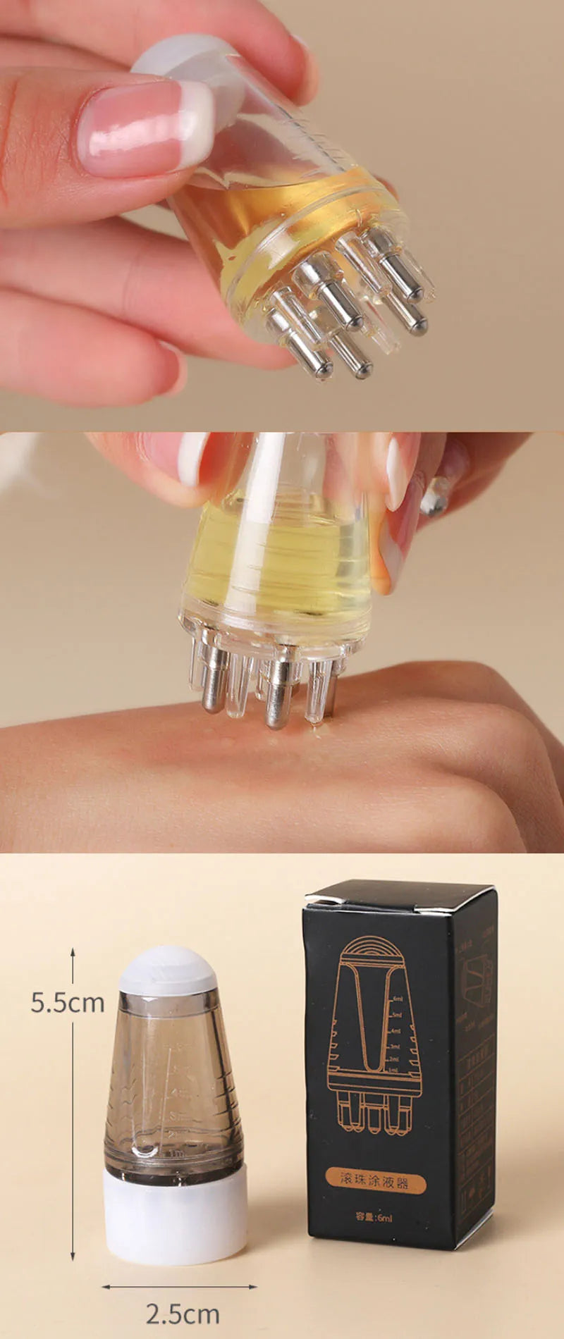 Scalp Liquid Applicator Comb/Massager