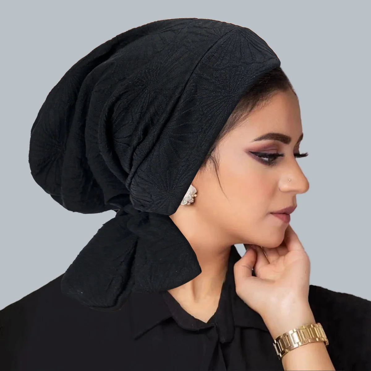 Women's Pleated Turbans in Various Colors