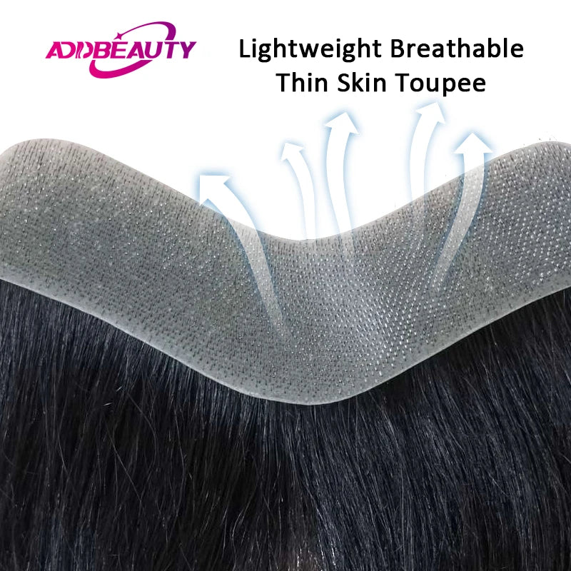 Vloop Thin PU Invisible Skin Human Hair Capillary Prothesis Frontal - Various Options Available