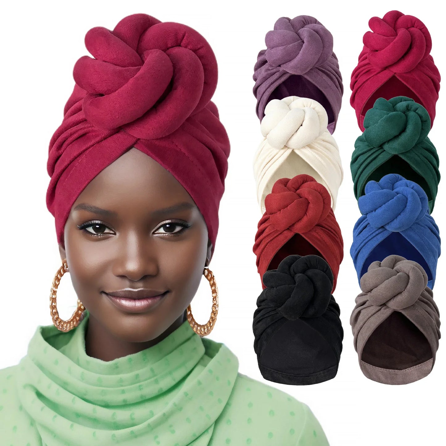 Flower Turban Head Wrap