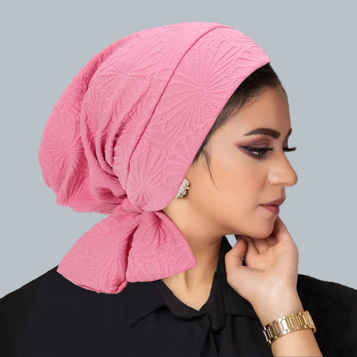 Women's Pleated Turbans in Various Colors