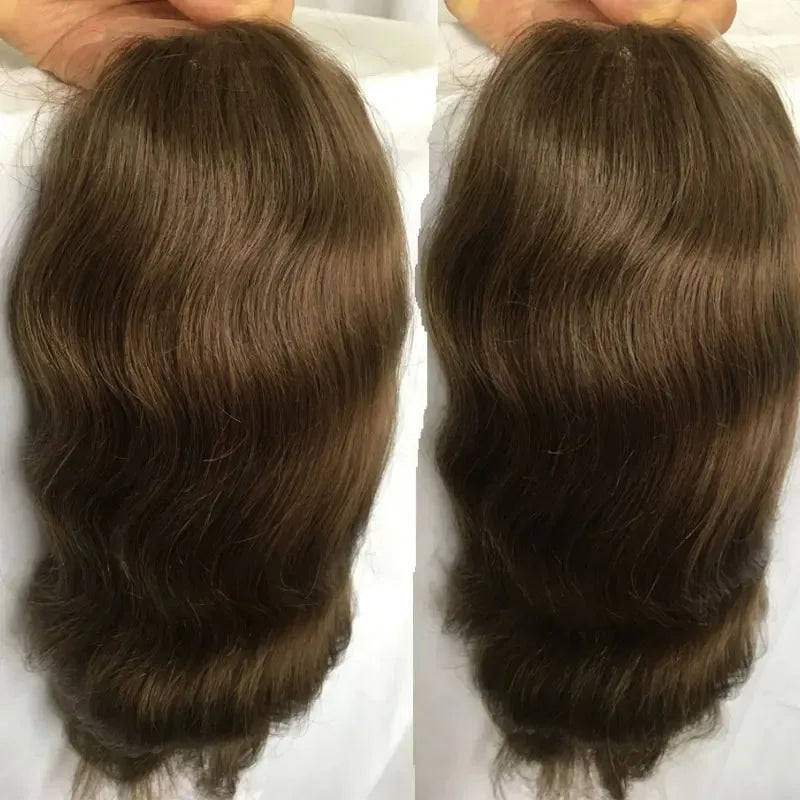 12inch Long Human Hair, Thin Skin Base PU Toupee/Replacement Units - Various Options Available