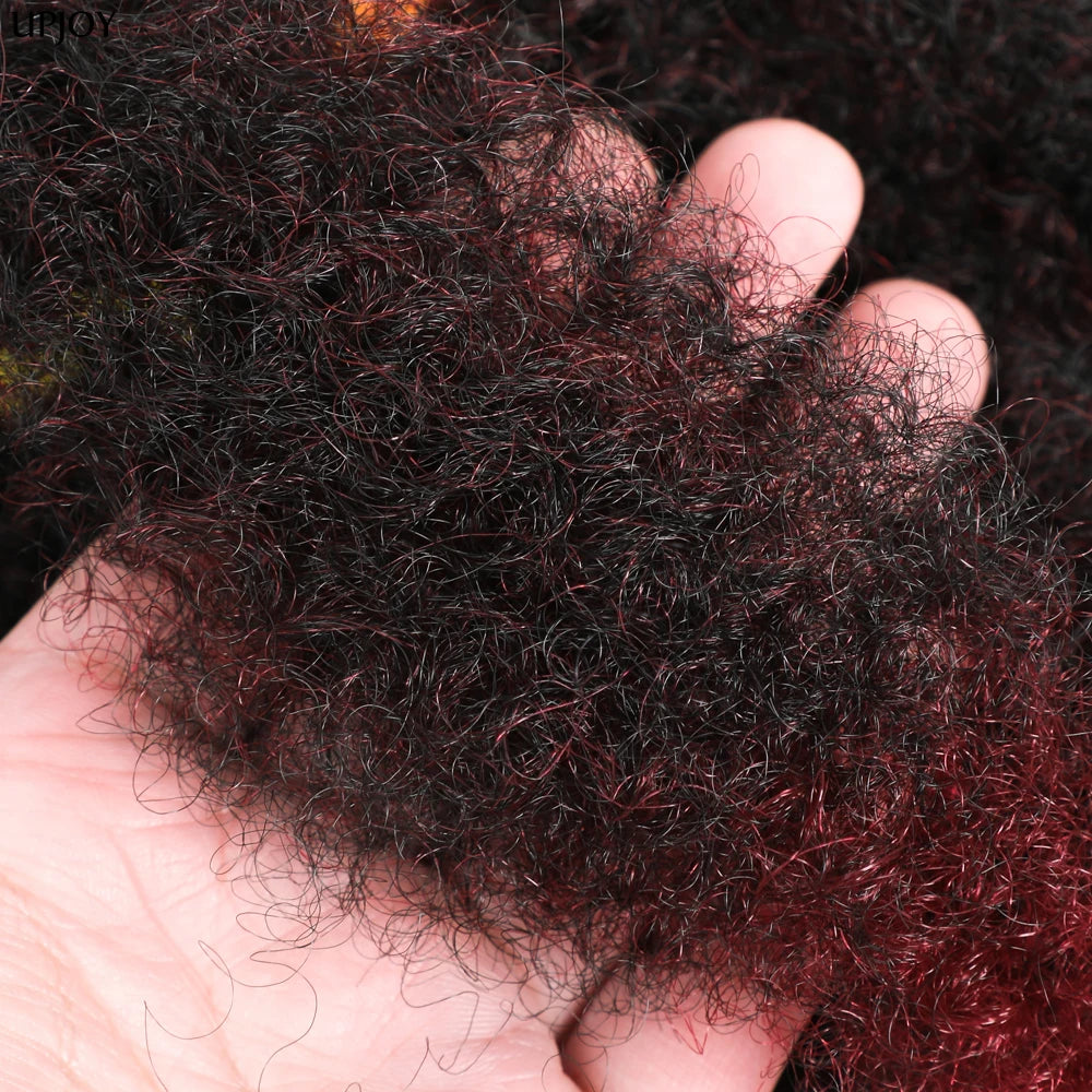 Afro Kinky Curly Marley Synthetic 12inch Hair - Various Colors Available